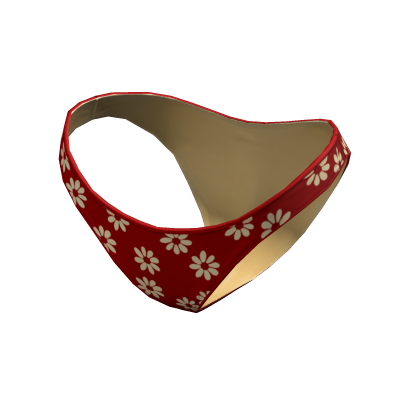 Bikini Bottom Red Cute Hawaiian Flowers Beach Y K Roblox