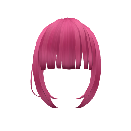 Cute Hime Style Bangs Hot Pink Roblox