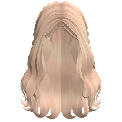 Wavy Swirly Hair With Curtain Bangs Blonde Roblox