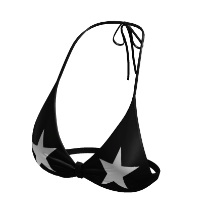 Star Bikini Top Black Roblox