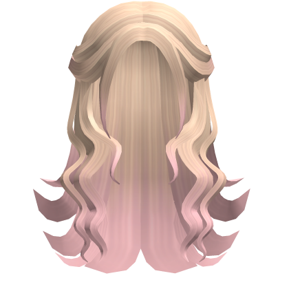 Wavy Lush Fairy Hair Blonde To Pink Roblox