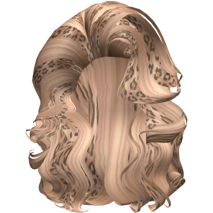 Vogue Drag Gyaru Long Wavy Hair In Leopard Blonde Roblox