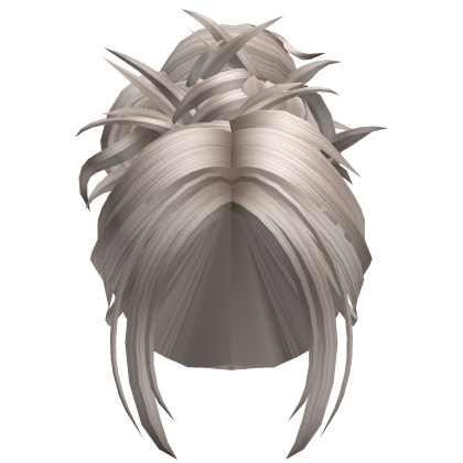 Messy Grunge Bun Ash Blonde Roblox