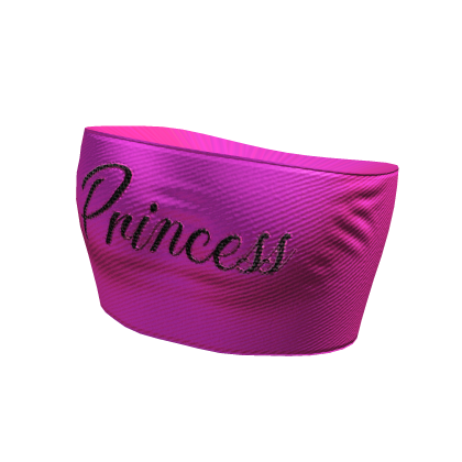 Y2K Princess Tube Top Hot Pink Black Roblox