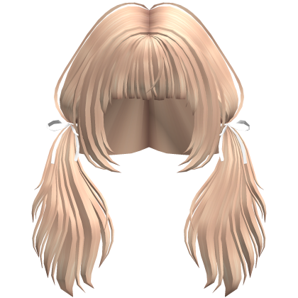 Shoulder Pigtails W Bows Blonde Roblox