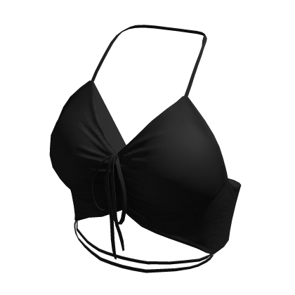 Tied Top Black Hawaiian Urban Tube Crop Bikini Y K Roblox