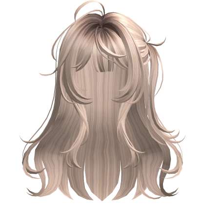 Platinum Blonde Anime Side Ponytail Half Up Hair Roblox Item Rolimon S