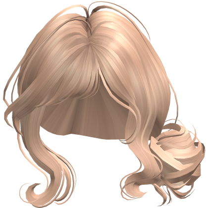 Side Bun Swirly Hairdo In Blonde Roblox