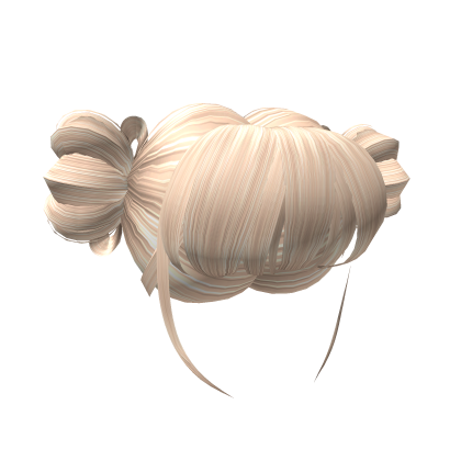 Sleek Shy Girl Double Buns In Blonde Roblox