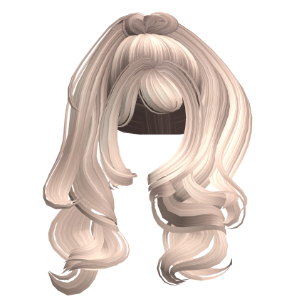 Wavy Gyaru Popstar Ponytail Platnium Blonde Roblox