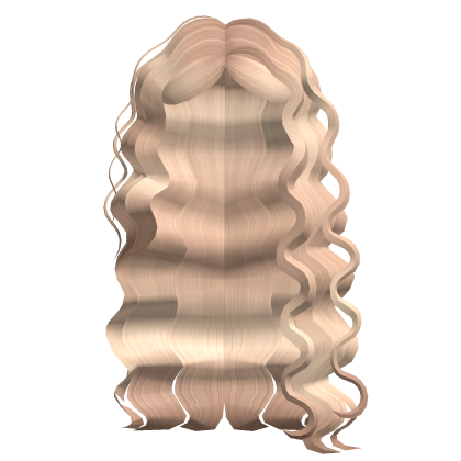 Very Curly Lush Side Hair In Blonde Roblox