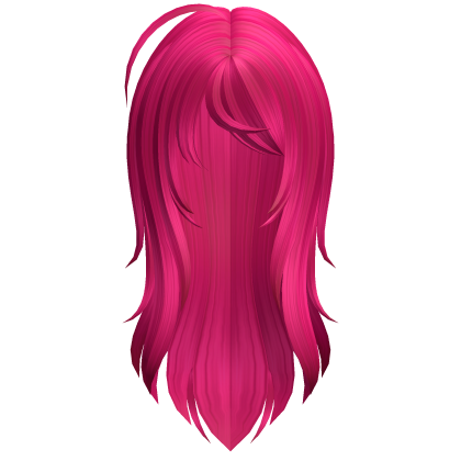 Gothic Wispy Long Hair Hot Pink Roblox