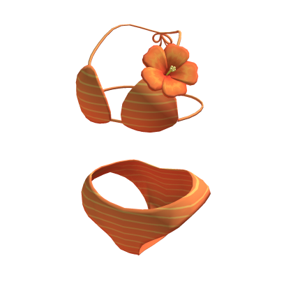 Orange Bikini W Hibiscus Roblox