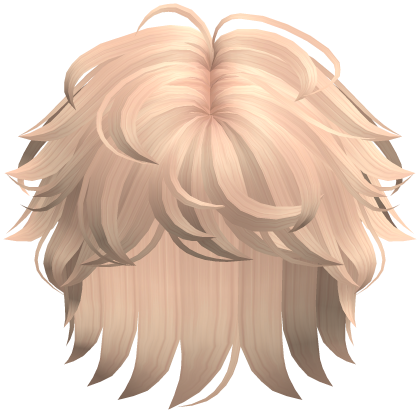 Fluffy Messy Boy Hair Blonde Roblox