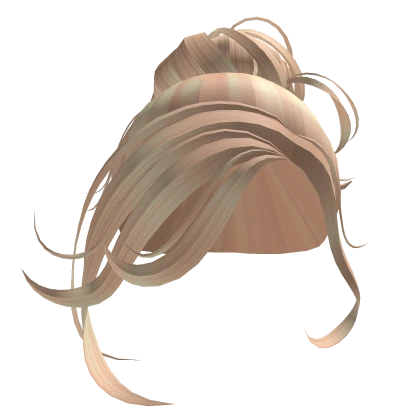 Blonde Messy Elegant Chic Bun Roblox