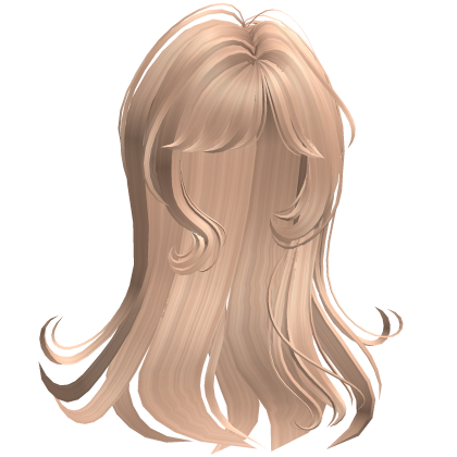 Girly Flowy Swirly Straight Hair In Blonde Roblox
