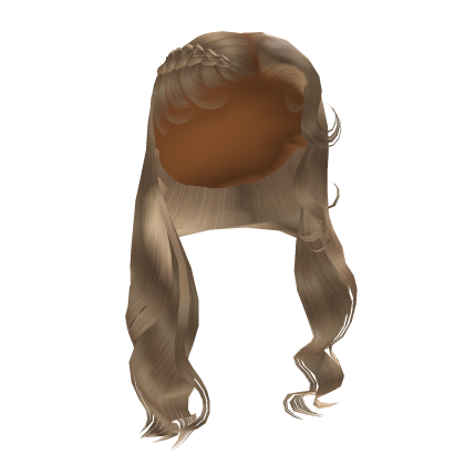 Wavy Middle Part W Braid Blonde Roblox