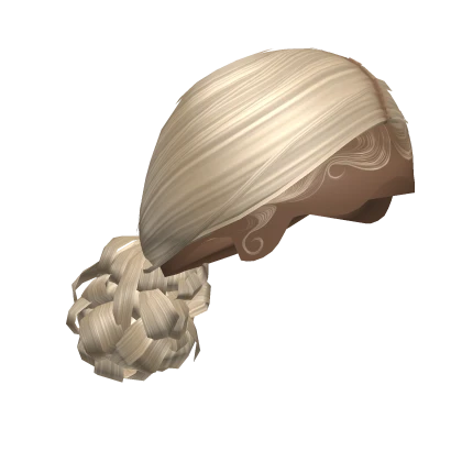 Tied Low Messy Bun Blonde Roblox