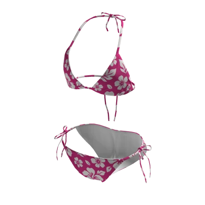 Pink Floral Bikini Roblox Item Rolimon S