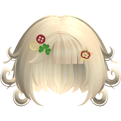 Blonde Curls Short Hair Retro Igari Pins Buttons Roblox