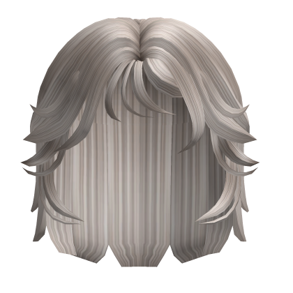 Fluffy Windswept Popstar Hair Ash Blonde Roblox