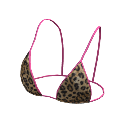 Bikini Top Leopard Hawaiian String Tied Beach Y K Roblox