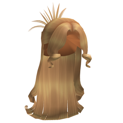 Half Up Half Down W Flipped Ends Honey Blonde Roblox