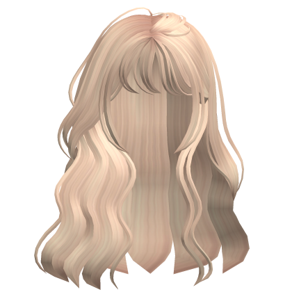 Flowy Natural Wavy Anime Messy Hair Blonde Roblox