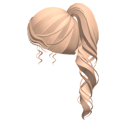 Curly Blonde Ponytail Roblox