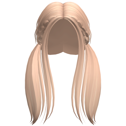 Preppy Low Braided Wispy Pigtails Blonde Roblox