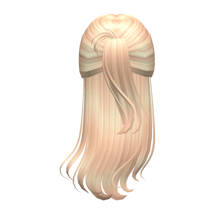Blonde Half Up Hairstyle White Claw Clip Roblox
