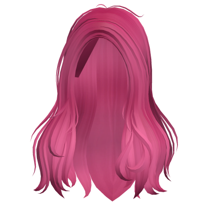 Messy Long Oceanic Wavy Hair Hot Pink Roblox