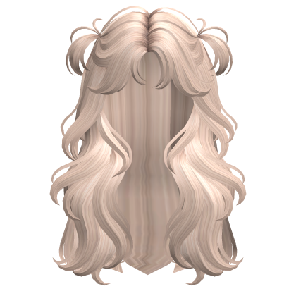 Long Wavy Mini Pigtails Platinum Blonde Roblox
