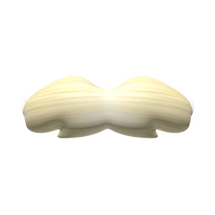 Yellowish Blonde Fuzzy Mustache Roblox