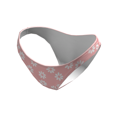 Bikini Bottom Pink Cute Hawaiian Flowers Beach Y2K Roblox