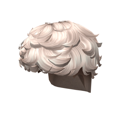 Short Curly Undercut In Platinum Blonde Roblox