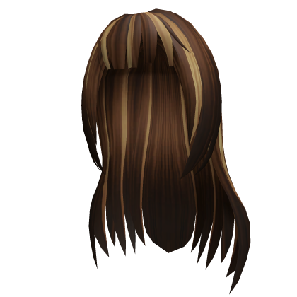 Superstar Bruentte Bangs Blonde Streaks Roblox