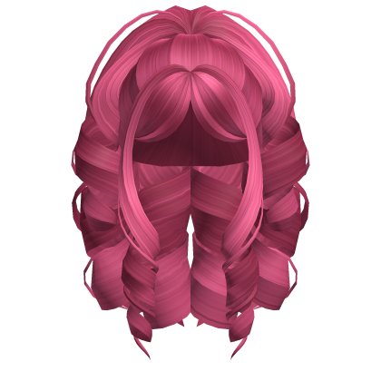 Dramatic Curly Gyaru Hair Hot Pink Roblox