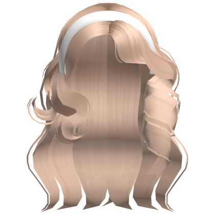 Lush Bouncy Curls With Headband Blonde Roblox