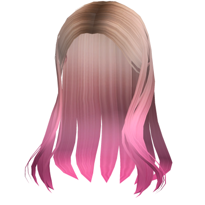 Potongan Hime Bergelombang Dalam Blonde Dan Pink Ombre Roblox