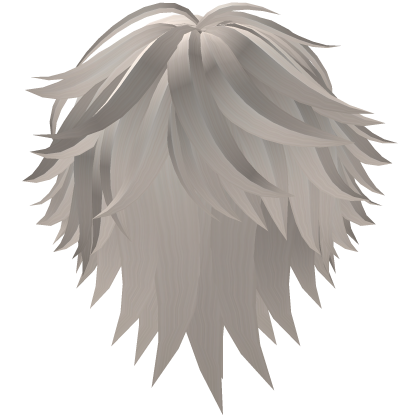 Messy Anime Boy Side Sweep Hair Platinum Blonde Roblox