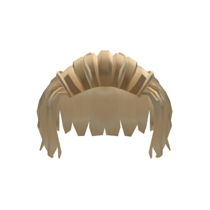 Short Slicked Back Anime Hair Blonde Roblox