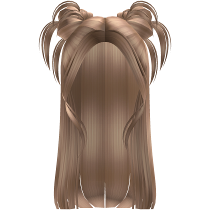 Long Dirty Blonde Hair W Preppy Messy Buns Roblox