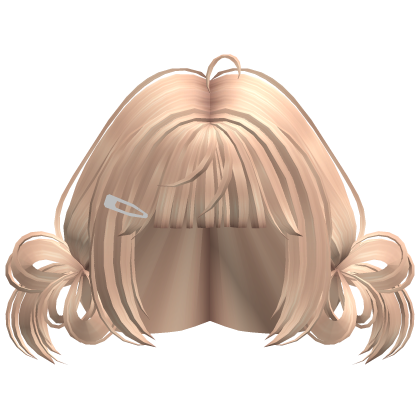 Messy Curly Side Buns Blonde Roblox