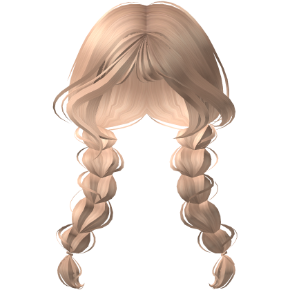Wispy Double Braids Blonde Roblox