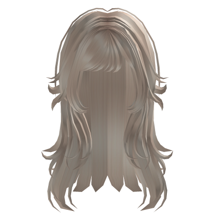 Long Layered Messy Wolfcut W Bangs Blonde Roblox