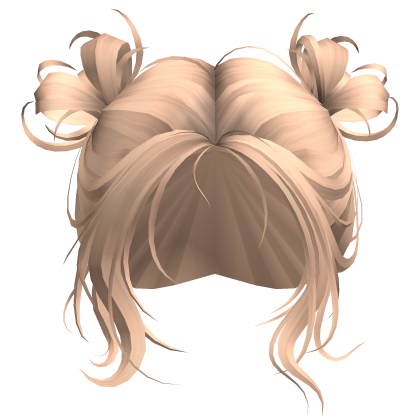 Blonde Messy Bow Buns Roblox