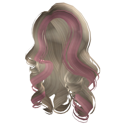 Long Lush Curls In Blonde Pink Roblox