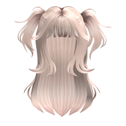 Cute Messy Half Up Pigtails Platinum Blonde Roblox