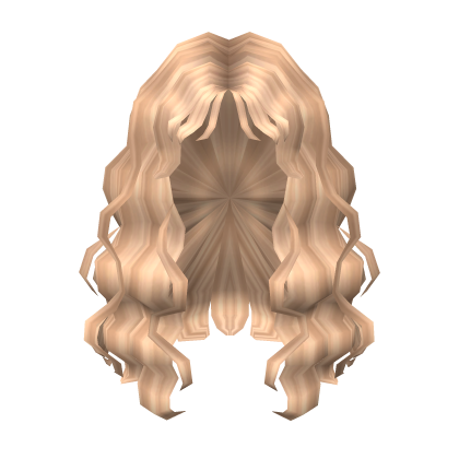 Y K Messy Popstar Hair With Curls In Blonde Roblox